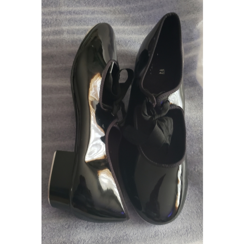 Tap Dance Shoes -Black Patent leather Tap shoes size 8.5 NO BOX